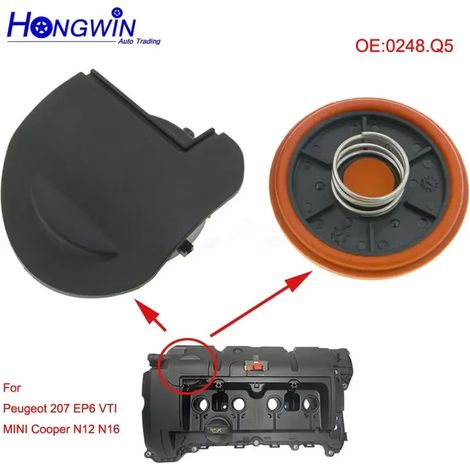 Convient pour le couvercle de soupape PCV Peugeot 0248.Q5 11127646554 (1/5)