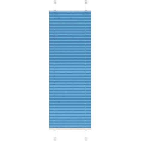 Plissee Blau 50x150 cm Stoffbreite 49,4 cm Polyester