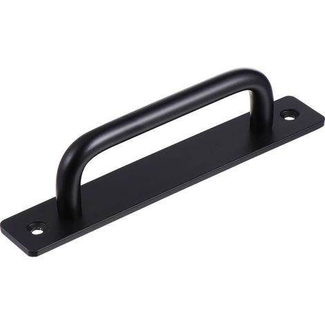 Aluminum Cabinets Suitable Sliding Finish Handle 210mm Alloy Black