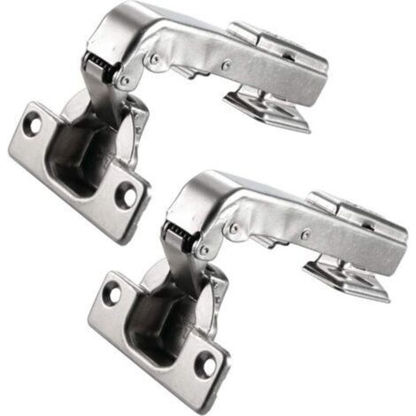 Charnières de placard à fermeture douce à 90°, adaptées aux meubles de cuisine, charnières d'angle invisibles de 35 mm, vis incluses, 1 paire (1/5)