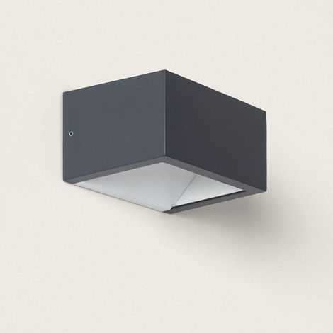 Aplique de Pared Exterior LED 9W Aluminio Iluminación Doble Cara CCT Seleccionable Sheffield Antracita