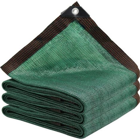 Voile d'ombrage d'extérieur, filet pare-soleil pour jardin, filet d'ombrage respirant en PEHD -3 x 5 m-vert (1/5)