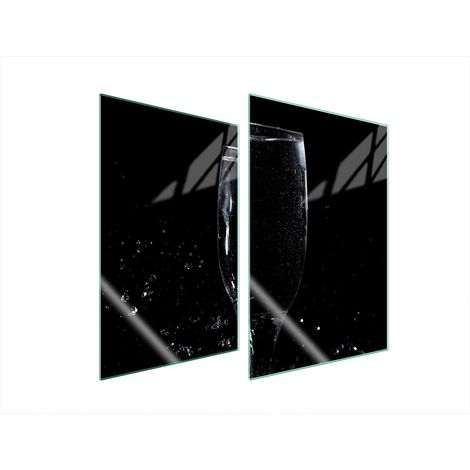 Assiette de protection en verre pour la cuisine, 2x35x52, pour vin (1/5)