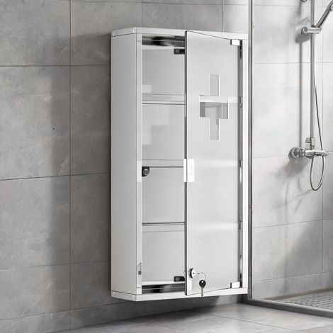 Meuble de salle de bain 4 niveaux 30 x 12 x 60 cm (1/5)