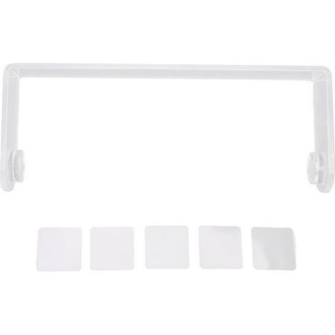 Porte-Rouleau Adhésif en Acrylique Transparent pour Cuisine et Salle de Bain - Support sous Placard pour Essuie-Tout - 29 x 11.5 x 4.5 cm (1/5)