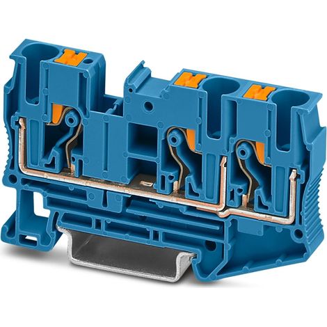 Connecteur traversant bleu PT 6-twin BU