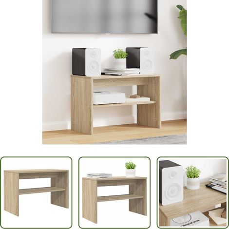 Rangement salon - Meuble TV Chêne Sonoma 60 x 30 x 40 cm Bois d'ingénierie (1/5)
