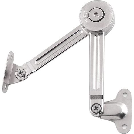 Bisagras de soporte de tapa de dos piezas con cierre suave y topes opcionales, soporte de tapa plegable, bisagras abatibles de alta resistencia para tapas de muebles, puertas de armarios y tapas de ca