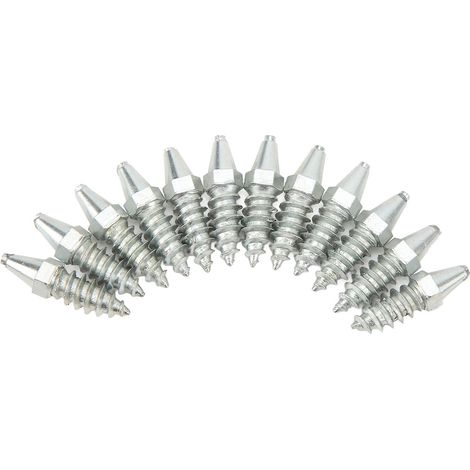 Lot de 50 clous de roue antidérapants à forte adhérence pour pneus neige, compatibles avec chargeuses compactes, tracteurs, chariots élévateurs et motos. (1/5)