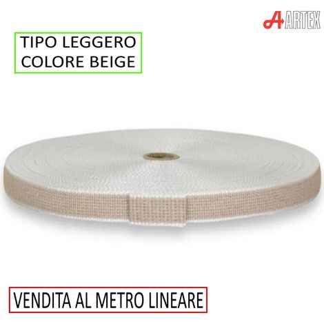 CINTINO TIPO LEGGERO BEIGE LARGHEZZA 22 MM - SPESSORE 1.8 MM (1/2)