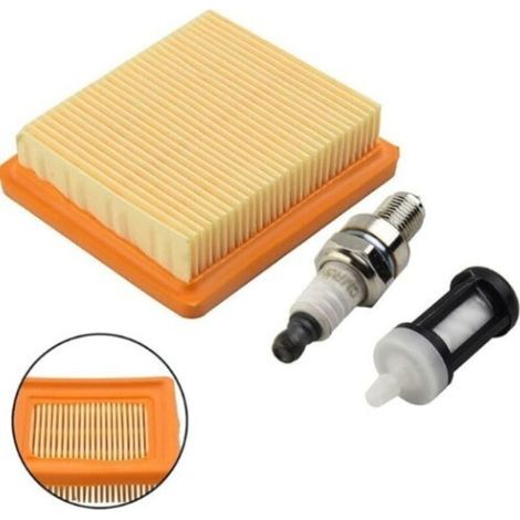 4180 141 0300 Filtre à air pour Stihl FS91 FS91R KM91R FS89 FS131 FS311 FC96 KM91R KM111R KM131 KM131R BT131 HT102 HT103 HT132 Élément de filtre à air pour débroussailleuse HT133 (1/5)