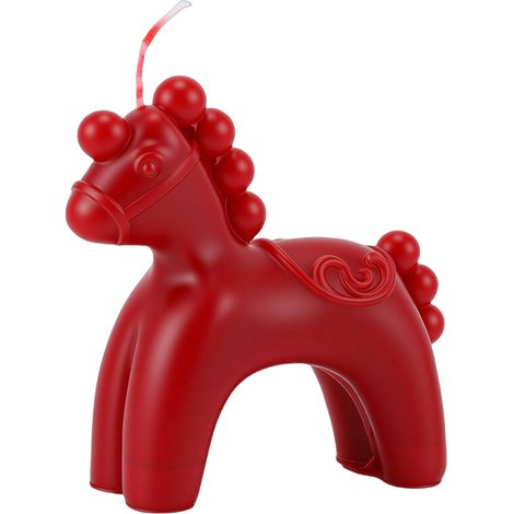 Bougie parfumée Cheval rouge Cire de soja et paraffine Arôme rose Décoration intérieure Cadeau élégant Ambiance relaxante (1/5)