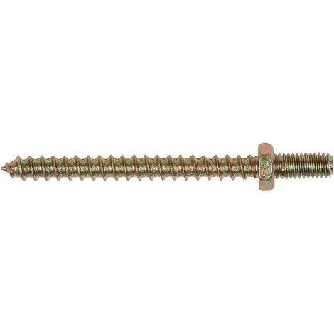 Ing Fixations – Pitons rénovation male M6 – Lot de 100 – Pour visser cavaliers sur fourrures – Fixations pour plaque de plâtre