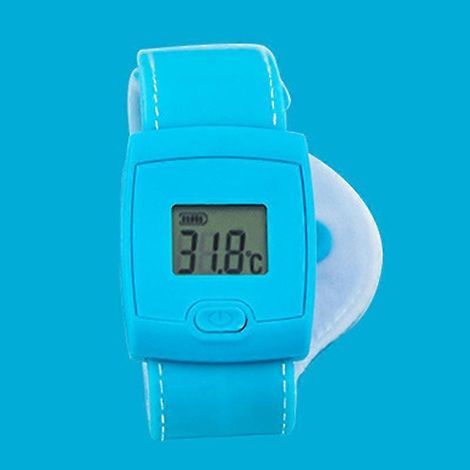Digital Baby Intelligent Bluetooth Thermometer Smart Fevers Temperature Bracelet LCD Display for Kids Adults (1/4)