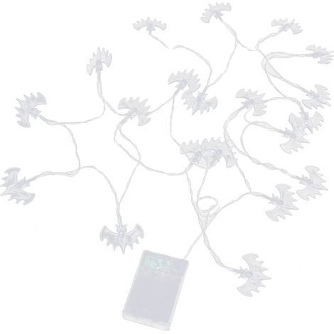 Guirlande lumineuse LED violette en forme de chauve-souris pour Halloween, avec 2 modes d'éclairage, pour l'intérieur et l'extérieur. (1/5)