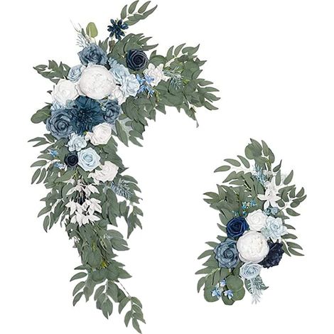 Guirlande Fleur Artificielle - Guirlande Fleur de Pivoine en Soie pour Arche de Mariage Décoration Intérieure Cérémonie - 2 Pièces (1/5)