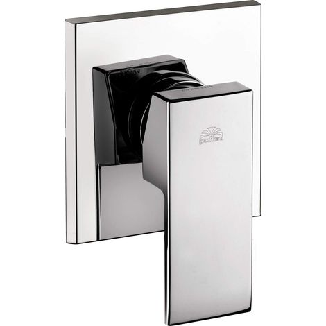 Mitigeur de douche encastré 1 sortie avec plaque ABS Paffoni Elle série EL010CR  Chromé (1/2)