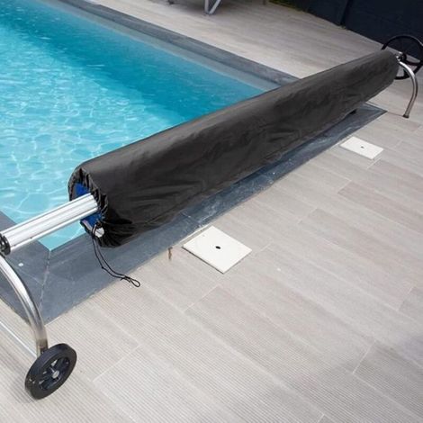 Housse Enrouleur Bâche Piscine PVC, Imperméable Résistante Usure, Mécanisme Pratique (1/5)