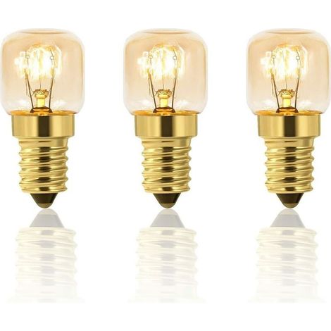 Lot de 5 Ampoule a Sel 25W E14 T22, Incandescence Blanc Chaud 2700K, 160LM, AC 230V, Ampoule Four 25w 300°, Pour Four, Frigo, Lampe de Sel, Fours Grill (1/5)