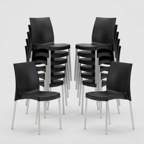 20 Sedie Boulevard Grand Soleil offerta stock per Ristorante e Bar - Nero (1/5)