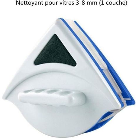 Raclette Lave Vitre Aimanté Nettoyage Magnétique Outil Nettoyage Brosse pour l'épaisseur de Fenêtres à Single Vitrage RACLETTE (1/4)