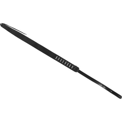 Sangle réglable en cuir pour guitare basse électrique, avec coussinet confortable et attache GS‑07 en noir (1/5)