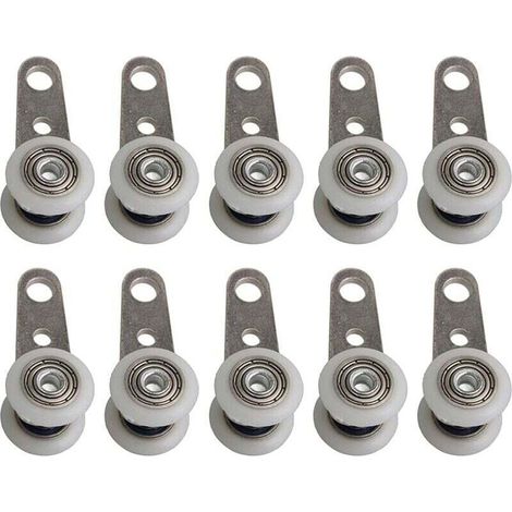 10 porte coulissante suspendue roulement de roue porte pliante suspendue longueur de roue 45 diamètre de roue 19 MM adapté à un usage domestique (1/5)