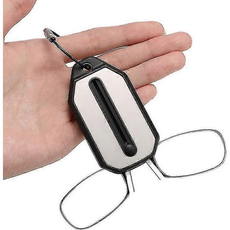 Lunettes de lecture mini-pince-nez avec porte-clés pratique et étui style Thinoptics (1/5)