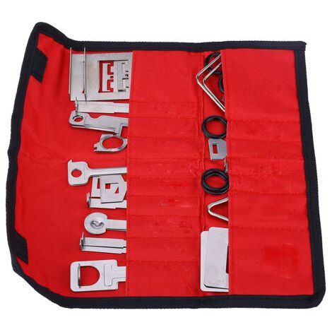 Kit de clé d'installation de retrait d'autoradio stéréo, 38 pièces, pour Mercedes BMW Audi Ford, sac rouge