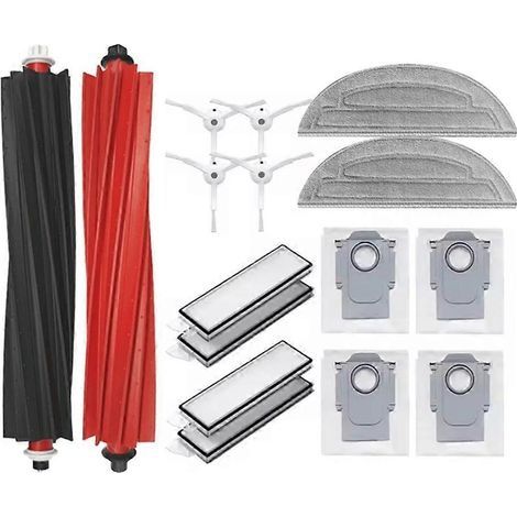 Ensemble de 16 pièces (brosse, sac à poussière, filtre, chiffon) pour aspirateur Roborock S8 MaxV Ultra - Pièces de rechange (1/5)