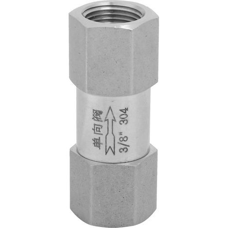 Clapet anti-retour hexagonal en acier inoxydable 304, haute température et endurance à la pression (3/8 pouces BSPP) (1/5)