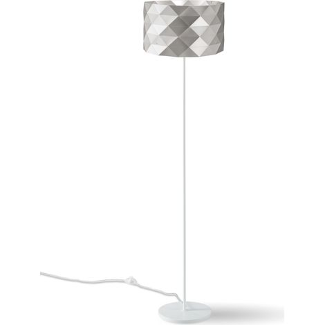 Piantana Moderna Prisma Polilux ® Argento E Metallo 1 Luce E27 (1/2)