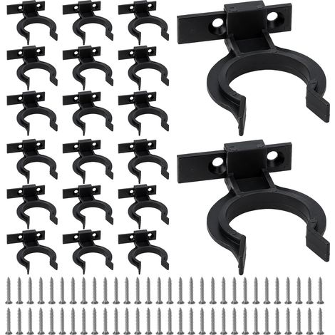 20 Fixations de Plinthe 32-42 mm avec 60 Vis pour Pieds de Meuble Cuisine (1/5)