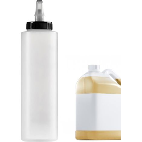 Flacone dispenser per liquidi - Pompa per shampoo per cucina e bagno, flacone in PE ricaricabile con contagocce, 400 ml, lozione, sapone per le mani, contenitore Pratico accessorio per la conservazio (1/5)