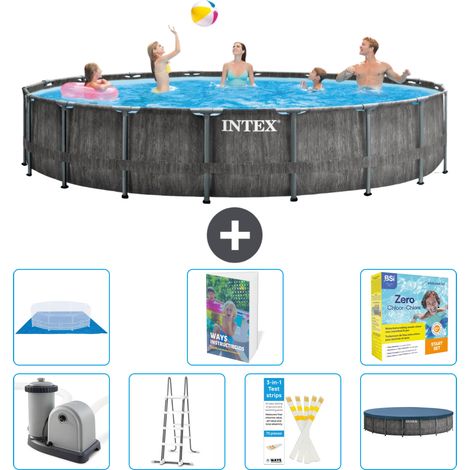 Prism Frame Pool Rund - 549x122 cm - 8-teilig S546