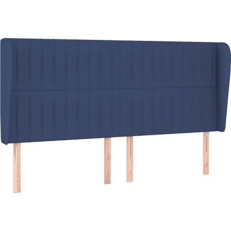 Maison Exclusive - Testiera ad Orecchio Blu 203x23x118/128 cm in Tessuto