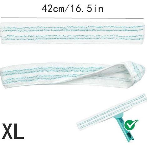Passend für Liffy Leifheit 3-in-1 Fensterreiniger XL Ersatztuch, Mikrofaser-Zubehörset (2 Stück)