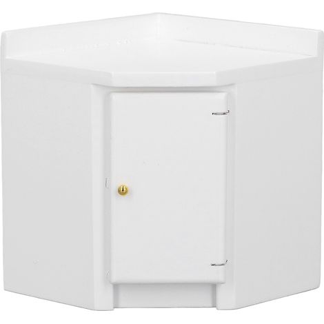 Meuble d'angle décoratif pour maison de poupée à l'échelle 1:12, robuste et d'une qualité de fabrication exceptionnelle, mini-meuble de cuisine simulé (1/5)