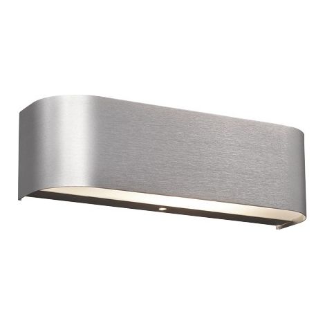 Aplique de pared interior Trio Adriano 3.2W 3000K Luz cálida. 30×6 cm. LED integrado Salón y dormitorio. Estilo moderno. Aluminio. Color aluminio (1/3)