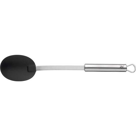 Cuillère de service avec cuilleron en plastique et manche en acier inoxydable partiellement dépoli 32 cm Passe au lave-vaisselle Résistant à la chaleur jusqu'à 270 °C (1/4)