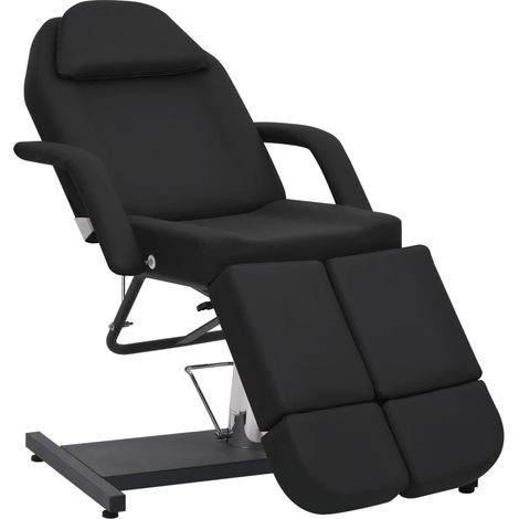 Fauteuil cosmétique, similicuir, noir, 180 x 62 x 78 cm (1/5)