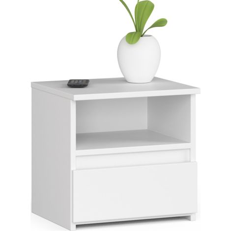Comodino AKORD CL1 Bianca 40 cm 1 cassetto 40x35x40 cm