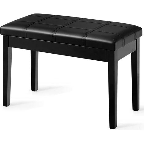 Keyboard Seat Piano Bench Double Duet Seat W/Padded Cushion Storage Compartment (1/5)