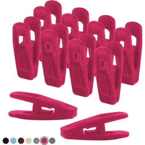 Clips Velours - Antidérapants Sans Métal - Pour Jupes Pantalons Écharpes Cravates - 20 Pièces (1/5)
