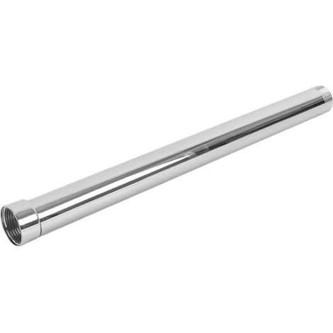 Tuyau de Douche Rond, Tige d'extension, Bras d'extension de pommeau de Douche pour rallonger la tête (argenté, 30 cm) (1/5)