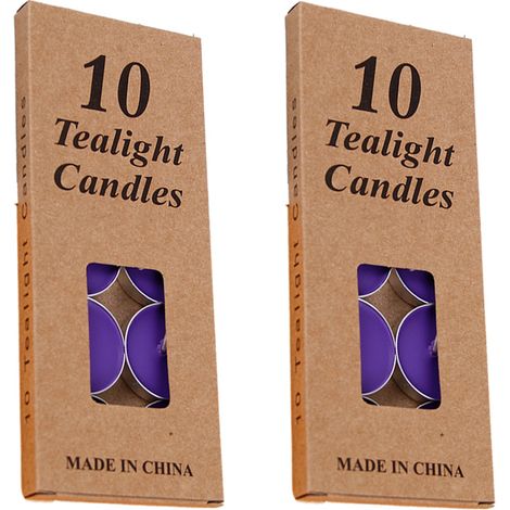 Lot de 20 mini-bougies non parfumées - Bougies polyvalentes pour la maison, les fêtes et les jours fériés (1/5)
