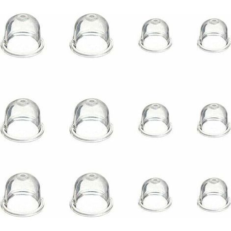 Accessoires de Carburateur 12 Pièces Carburateur Pompe Ampoule 19 mm et 22 mm Poire Pompe Amorcage pour Debroussailleuse Souffleur Tondeuse (1/4)