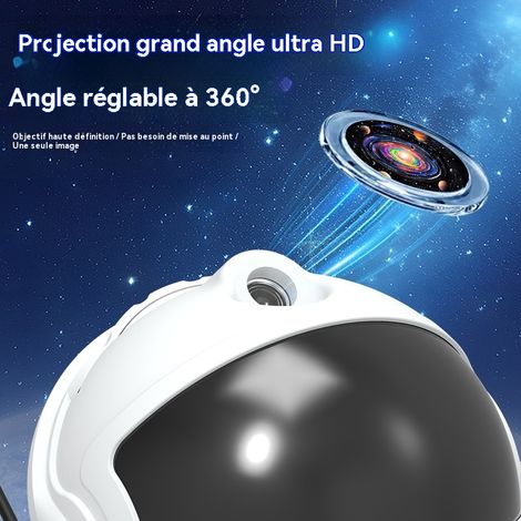 Nouveau projecteur astronaute galaxie, veilleuse ciel étoilé 12 films, lampe ambiance chambre et cadeau (1/5)