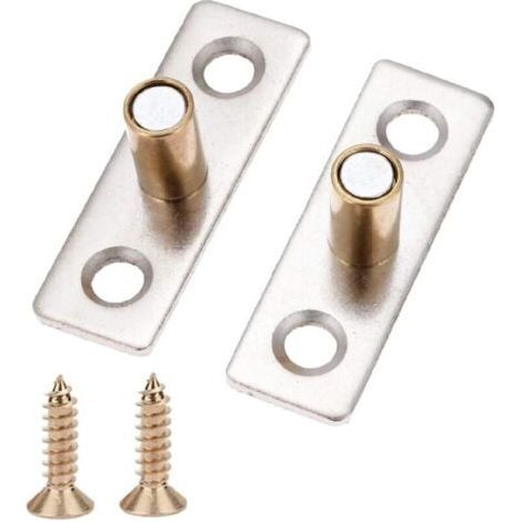 ALLIANDIS2pcs Guides de Porte Coulissante en Acier Inoxydable pour Porte Coulissante avec Vis, 8mm (1/4)