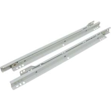 Guide scorrevoli per cassetto in acciaio verniciato bianco - cm.50 Quality